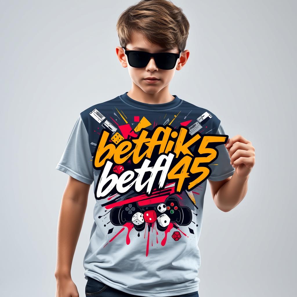 Kids Premium Gaming T-Shirt 'betflik45'