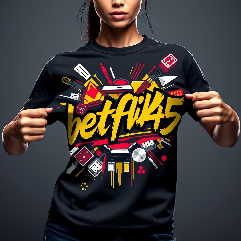 Womens Premium Graphic T-Shirt - betflik45 Gaming Design