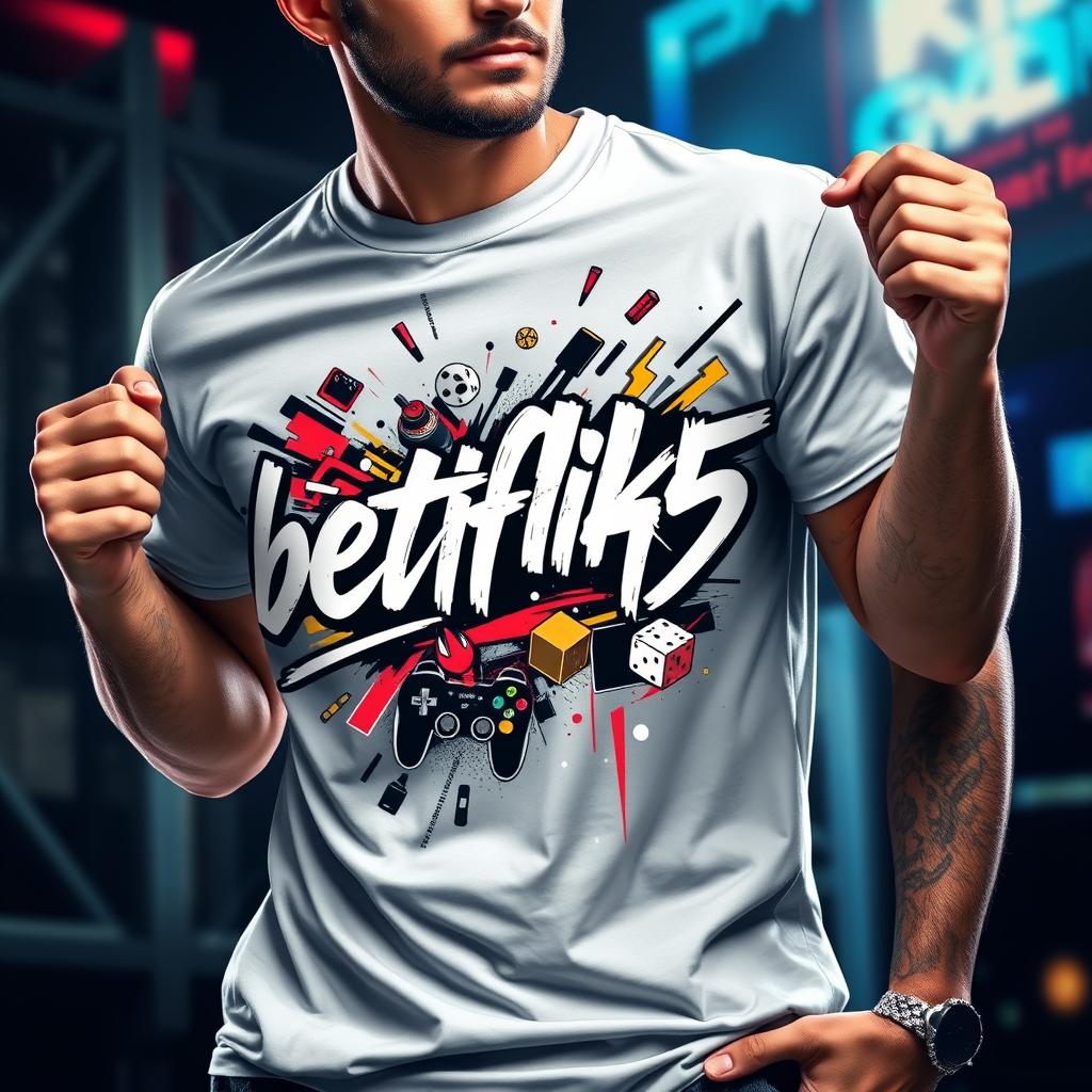 Mens Premium Longline Gaming T-Shirt