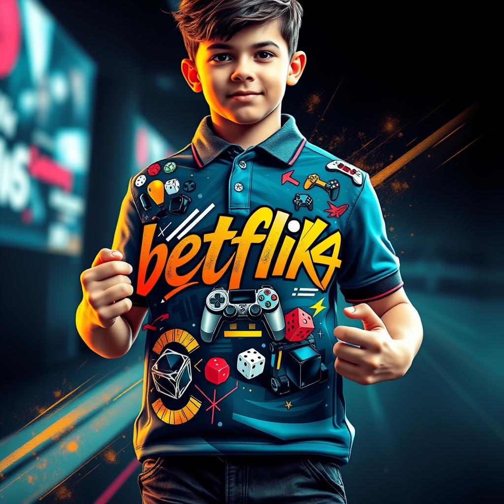 betflik45 Gaming Culture Kids Premium Polo T-Shirt