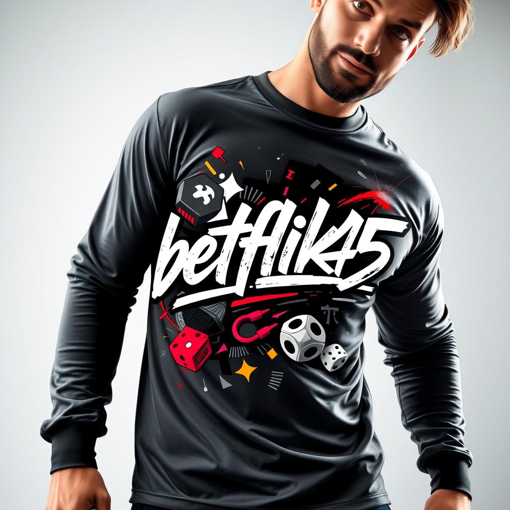 Mens Premium Long Sleeve Gaming T-Shirt