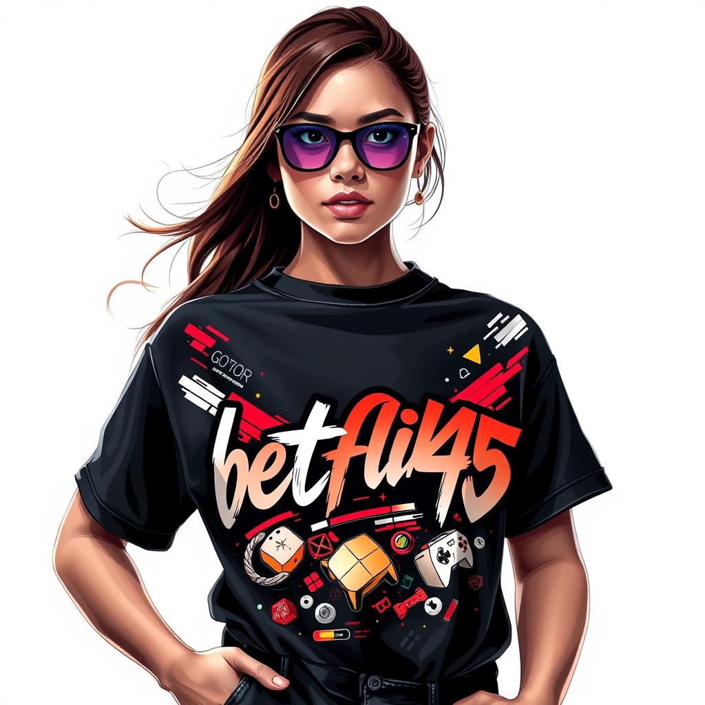 Women's Premium Classic Gaming Shirt 'betflik45'